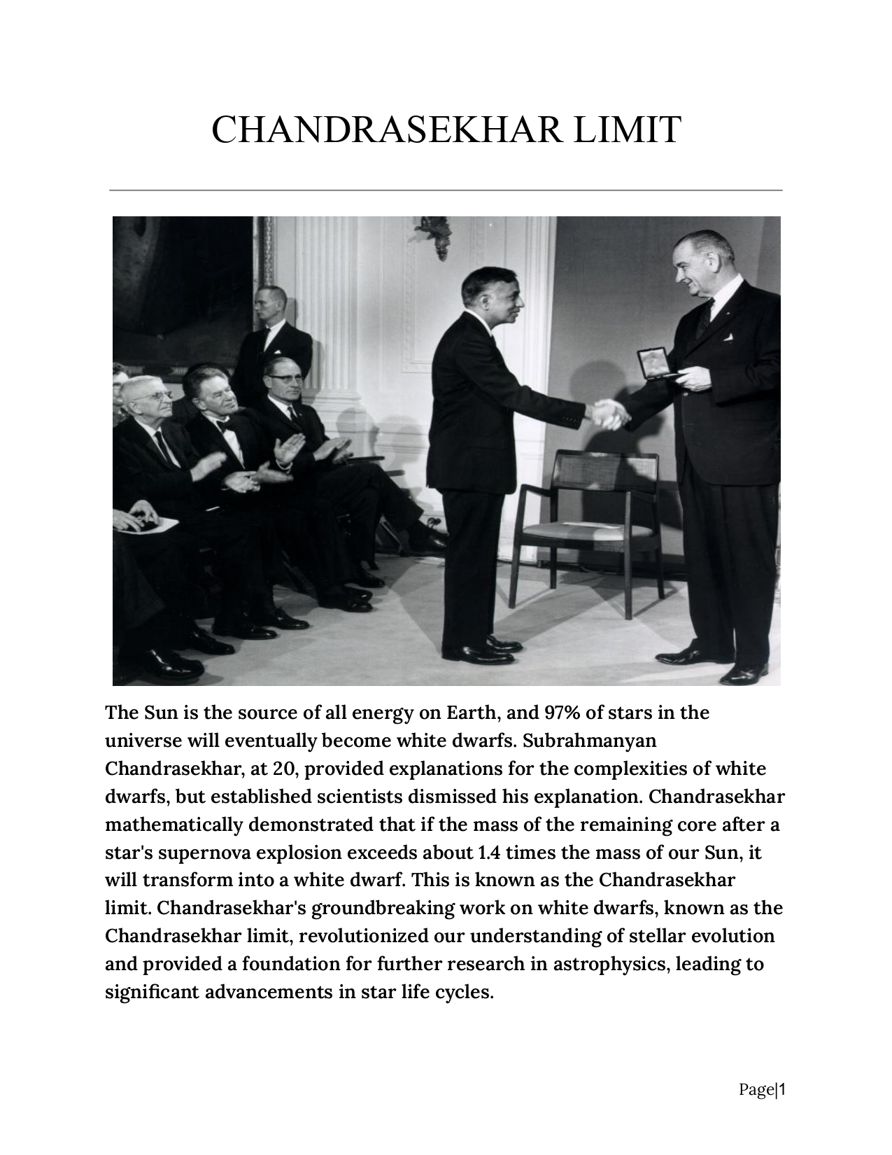 Chandrasekhar Limit Image 1